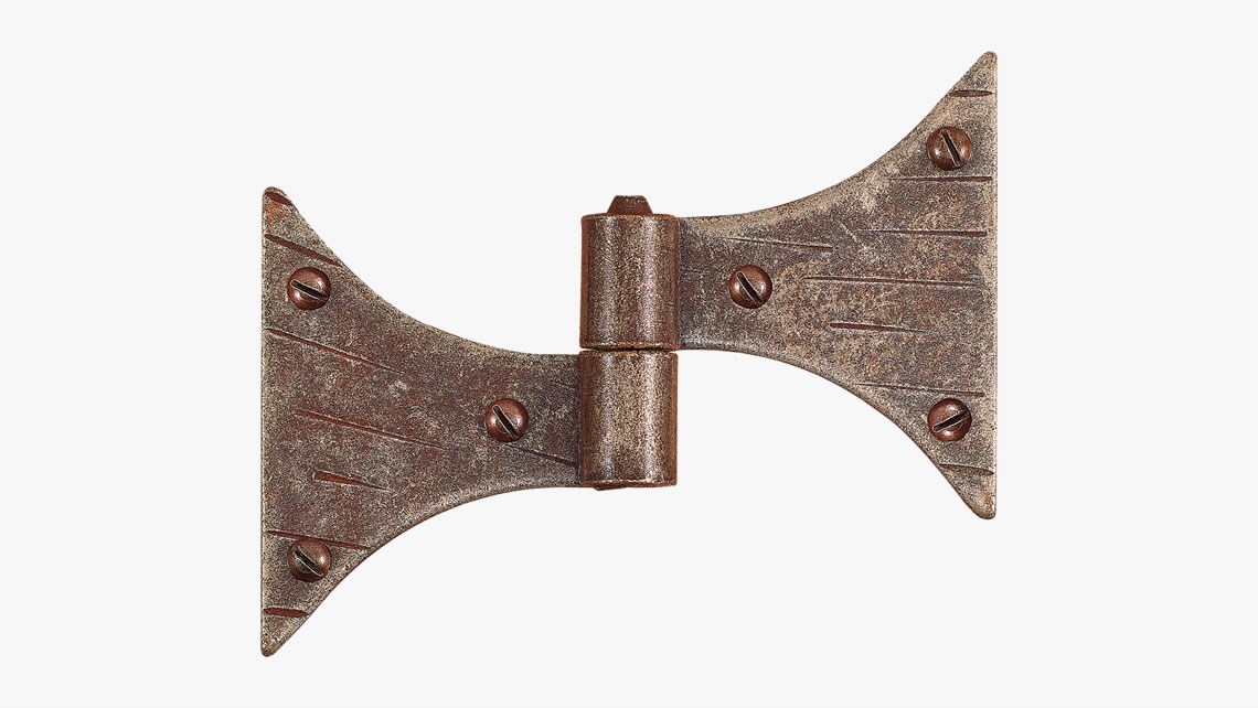 Iron flat hinge