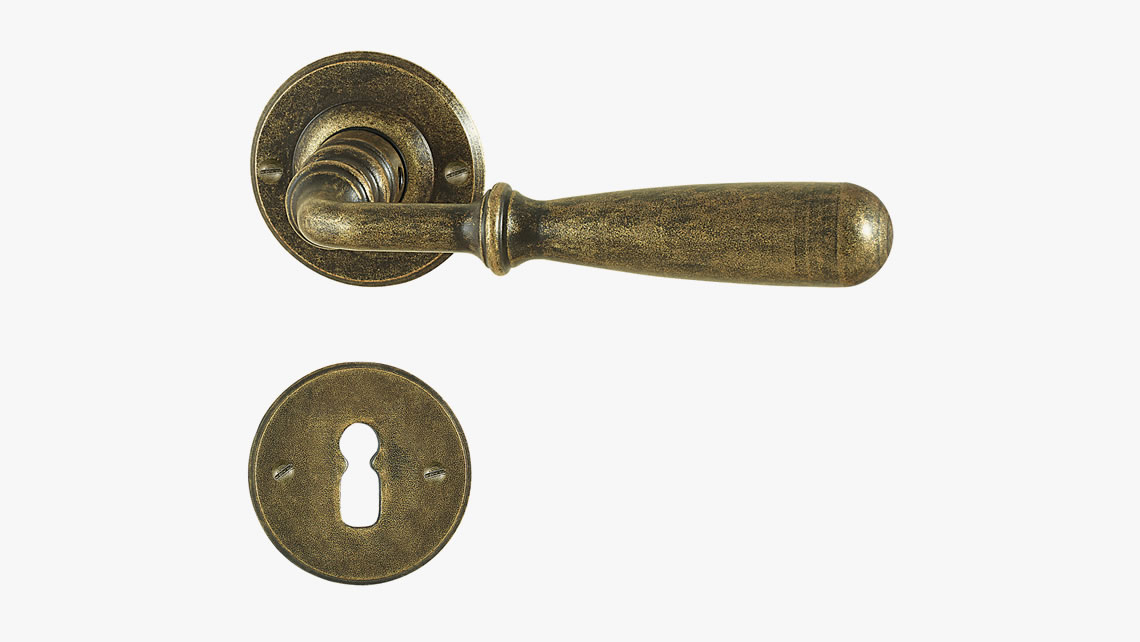 Iron door handle