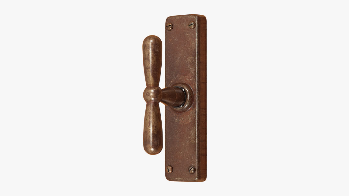 Iron window handle 