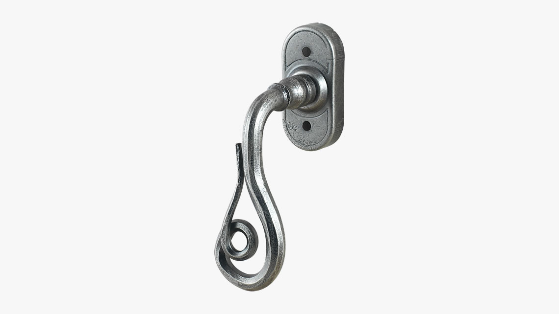 Forged iron window handle