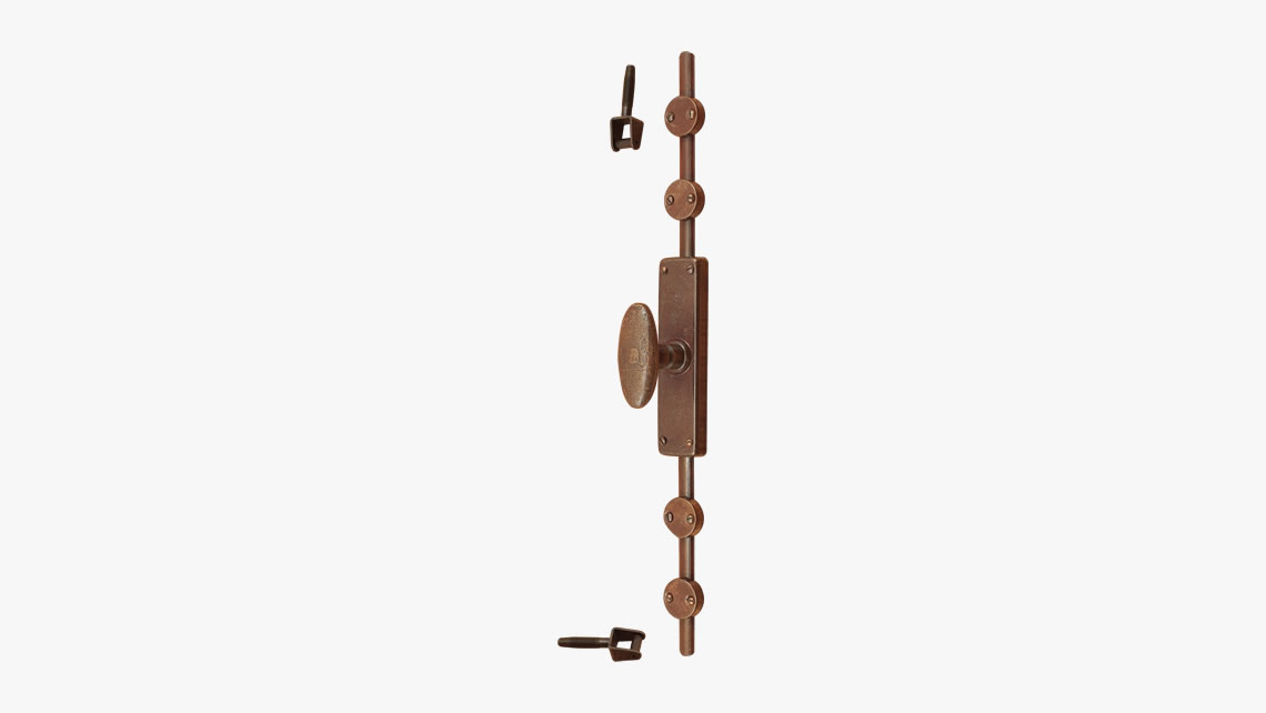 Forged iron window handle