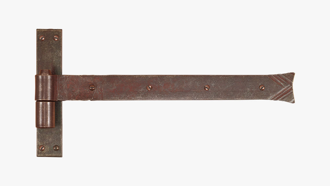 Forged iron hinge