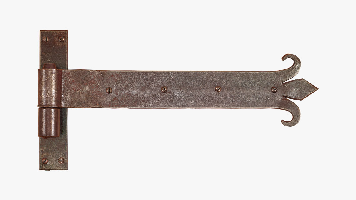 Forged iron hinge