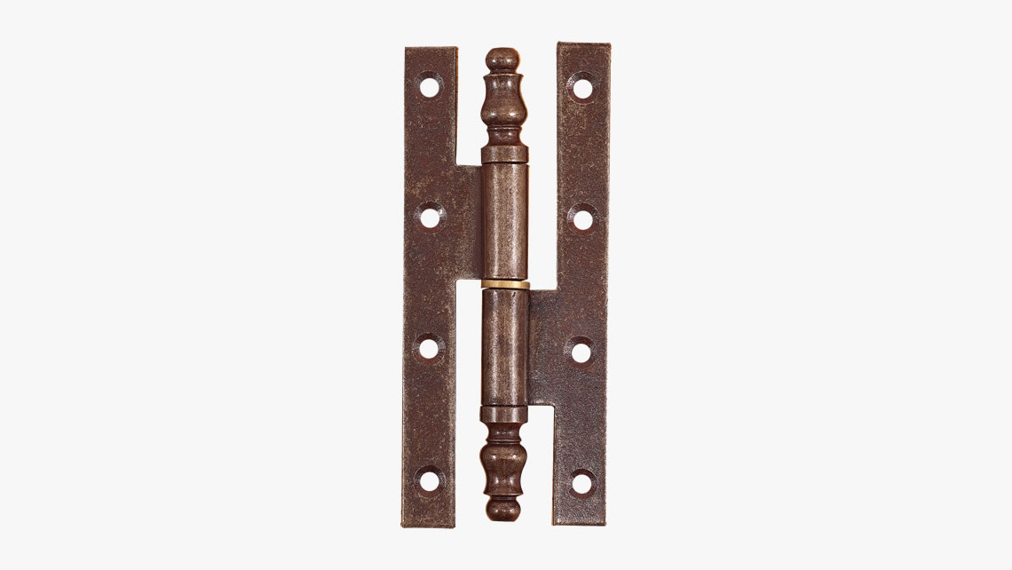 Iron straight hinge