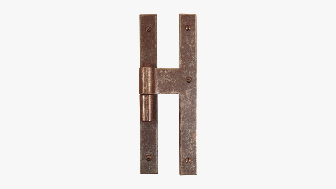 Iron vertical hinge