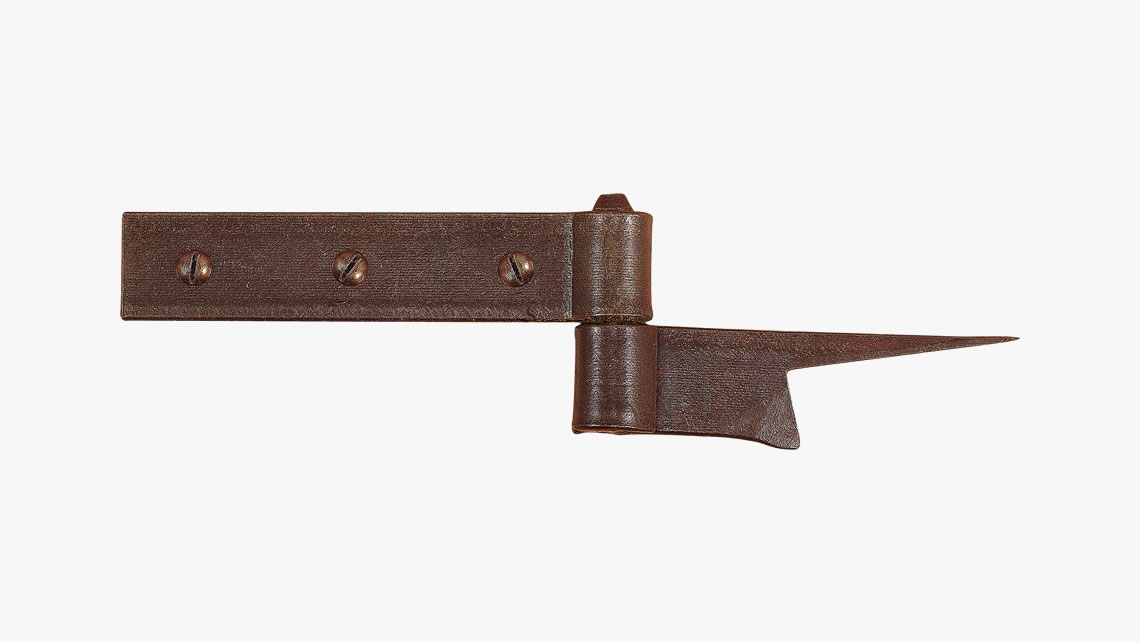 Iron forged hinge