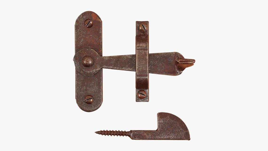 Forged iron thumb latch