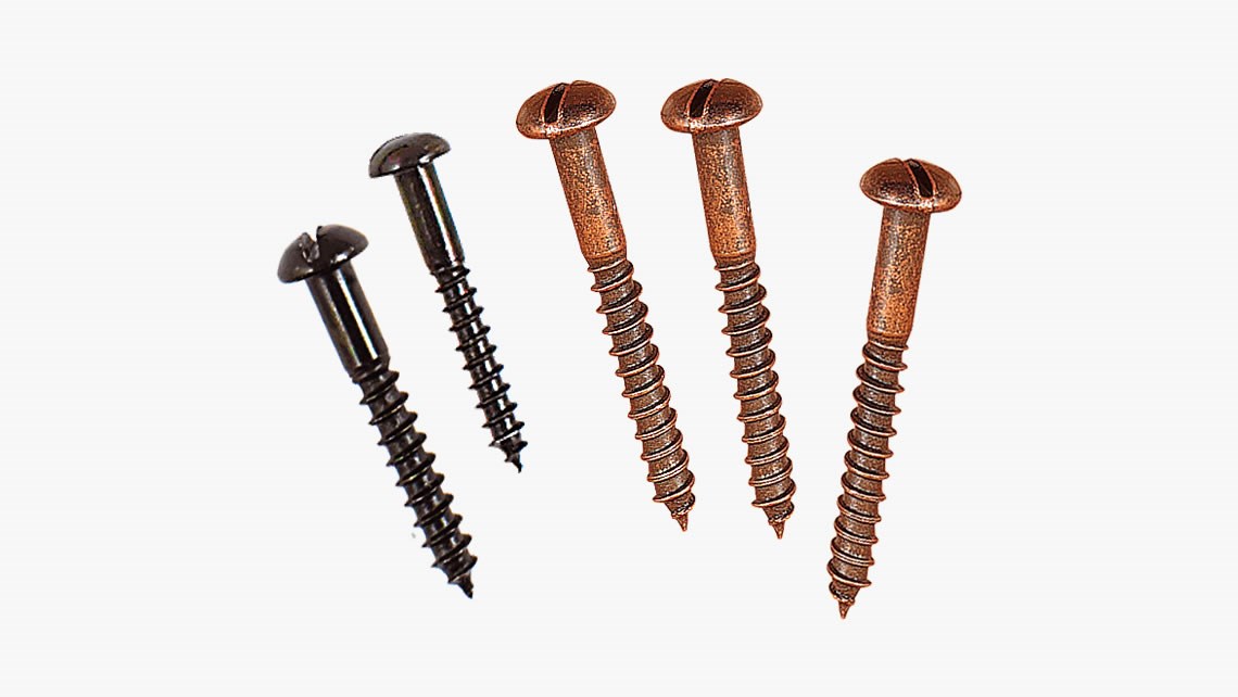 Slotted wood screw