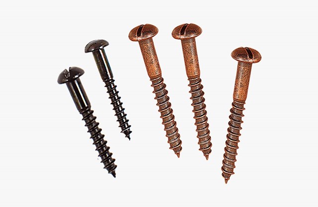 Slotted wood screw