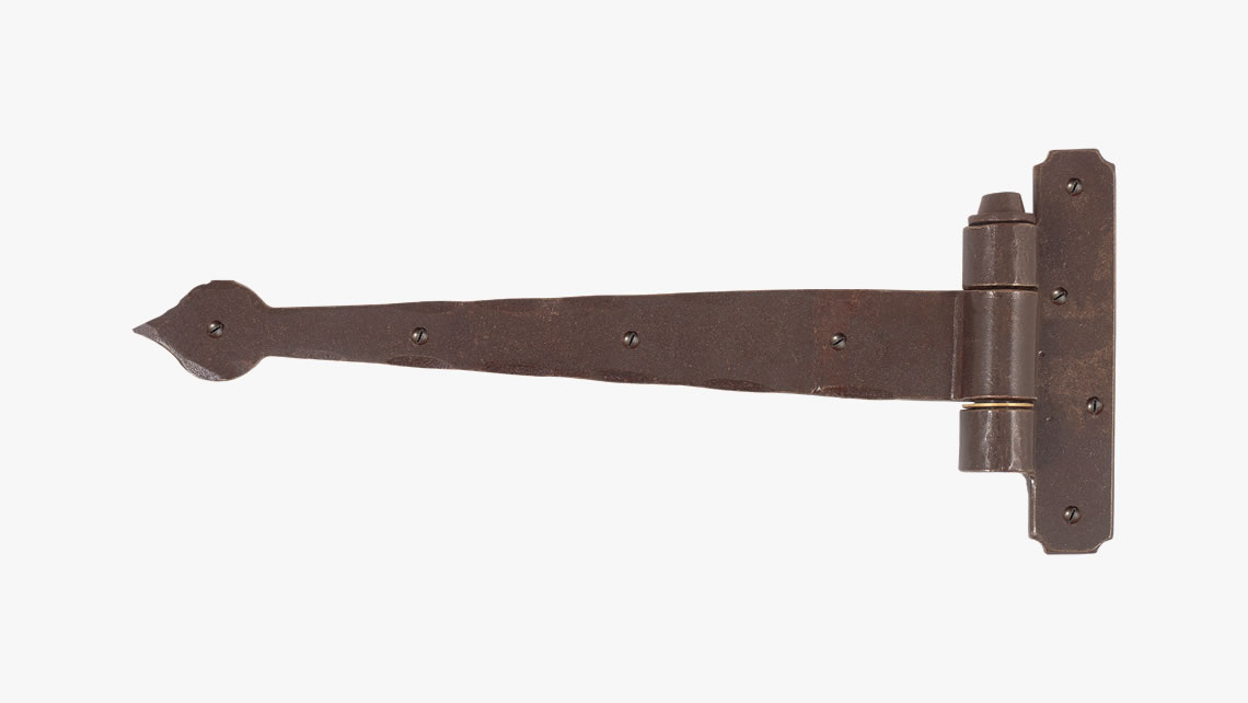Forged iron hinge
