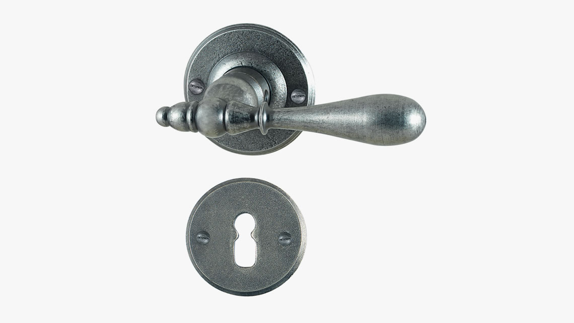 Iron door handle