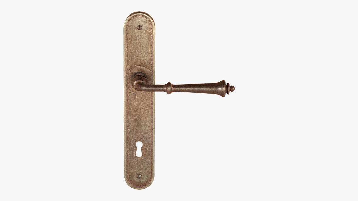 Iron door handle