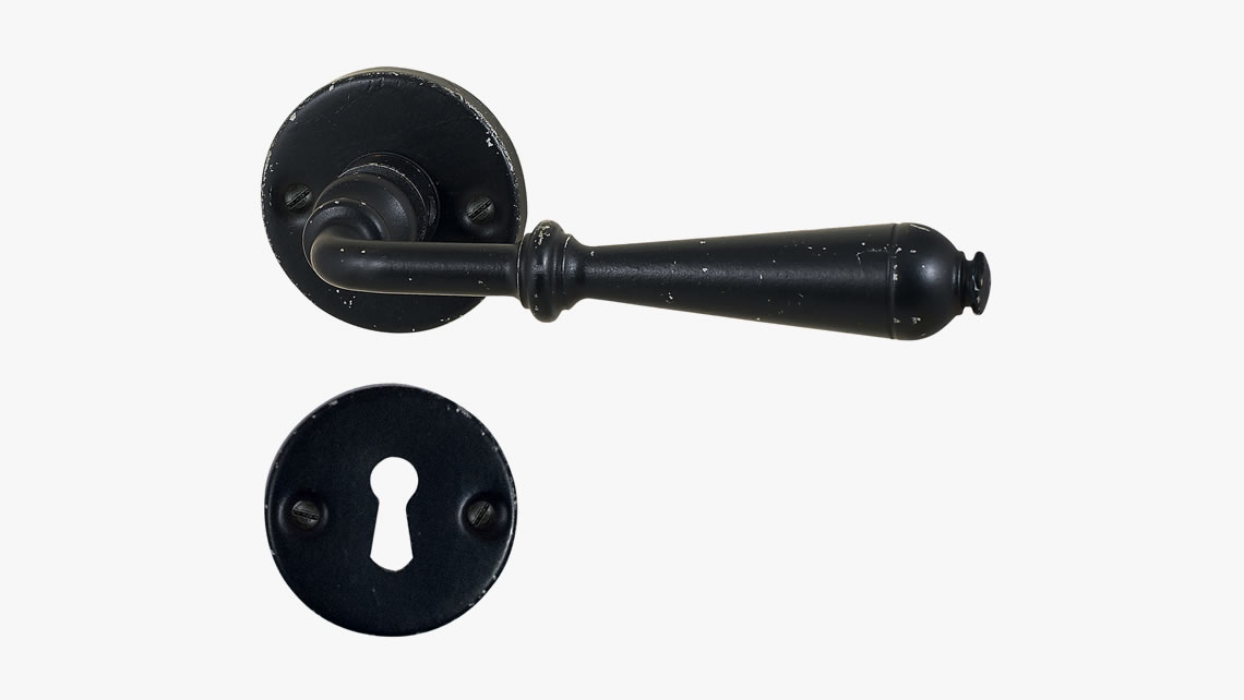 Iron door handle