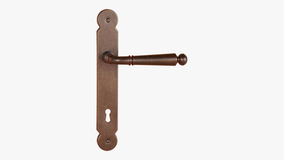 Iron door handle