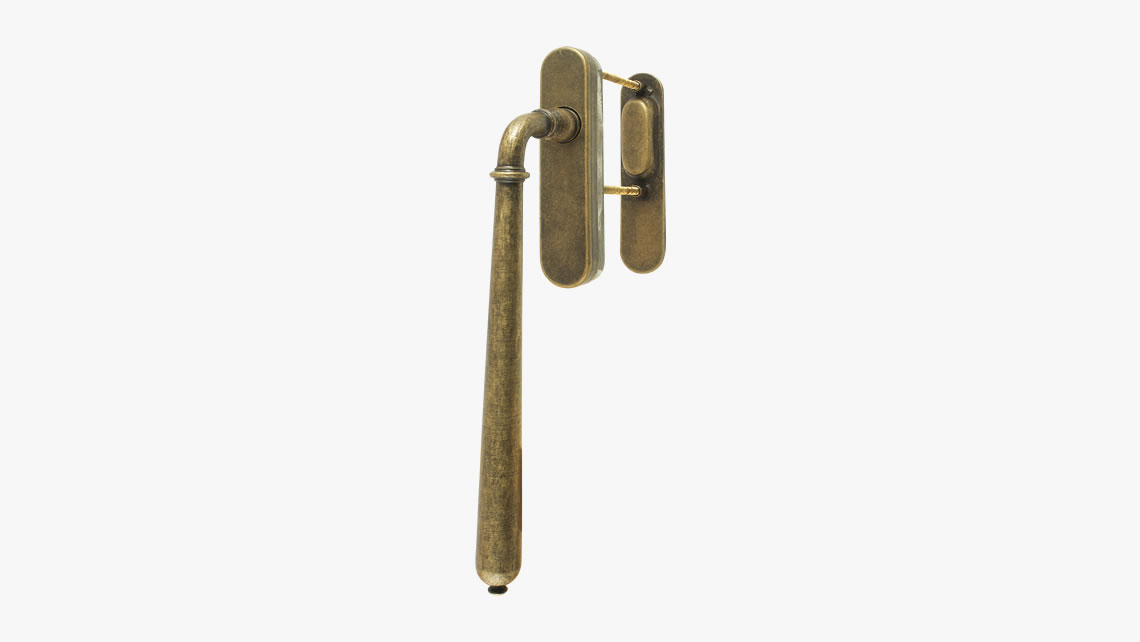 Iron pull handle for sliding patio door
