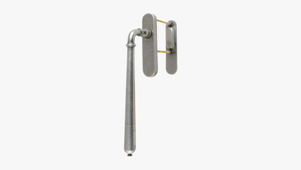 Iron pull handle for sliding patio door