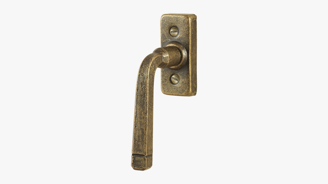 Forged iron window handle