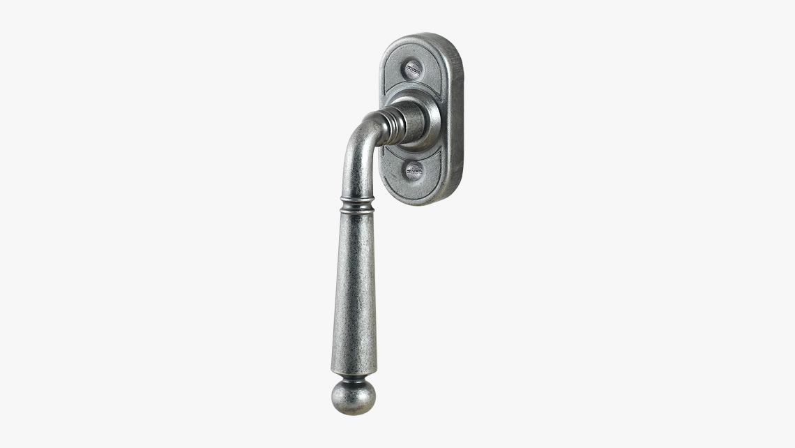 Iron window handle