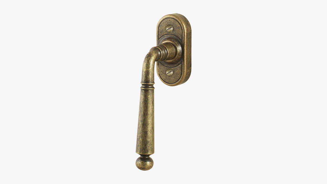 Iron window handle