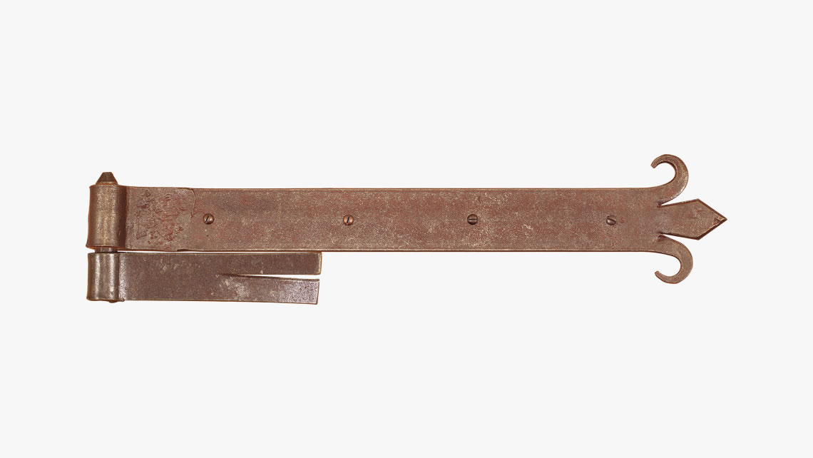 Forged iron hinge