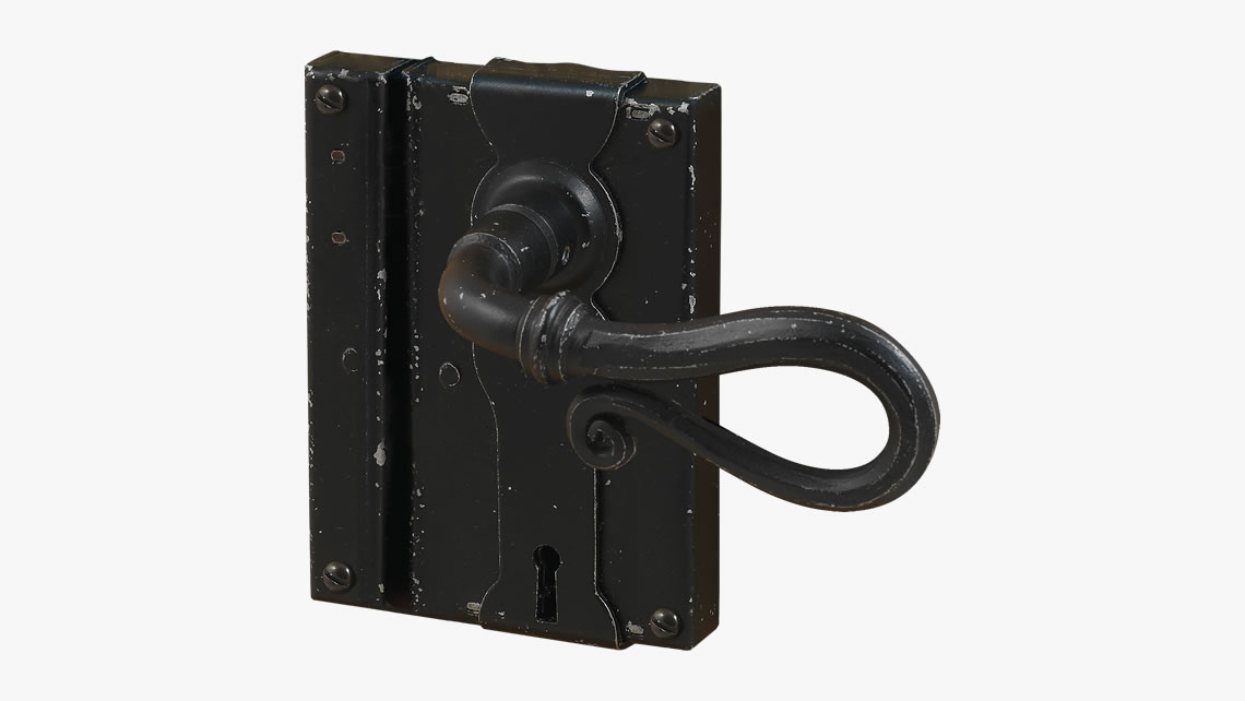 Iron door lock 