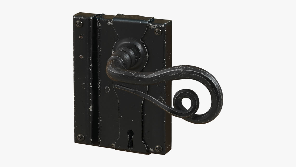 Iron door lock 