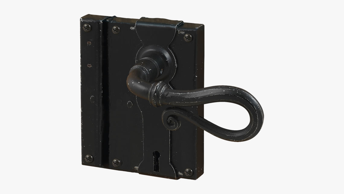 Iron door lock 