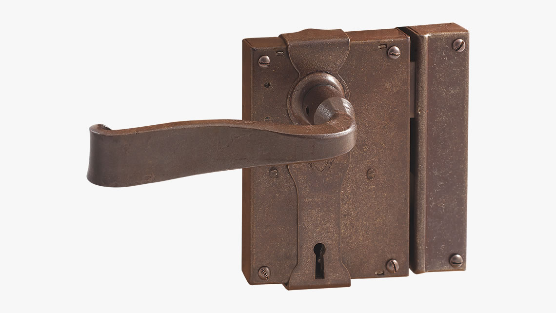 Iron door lock 