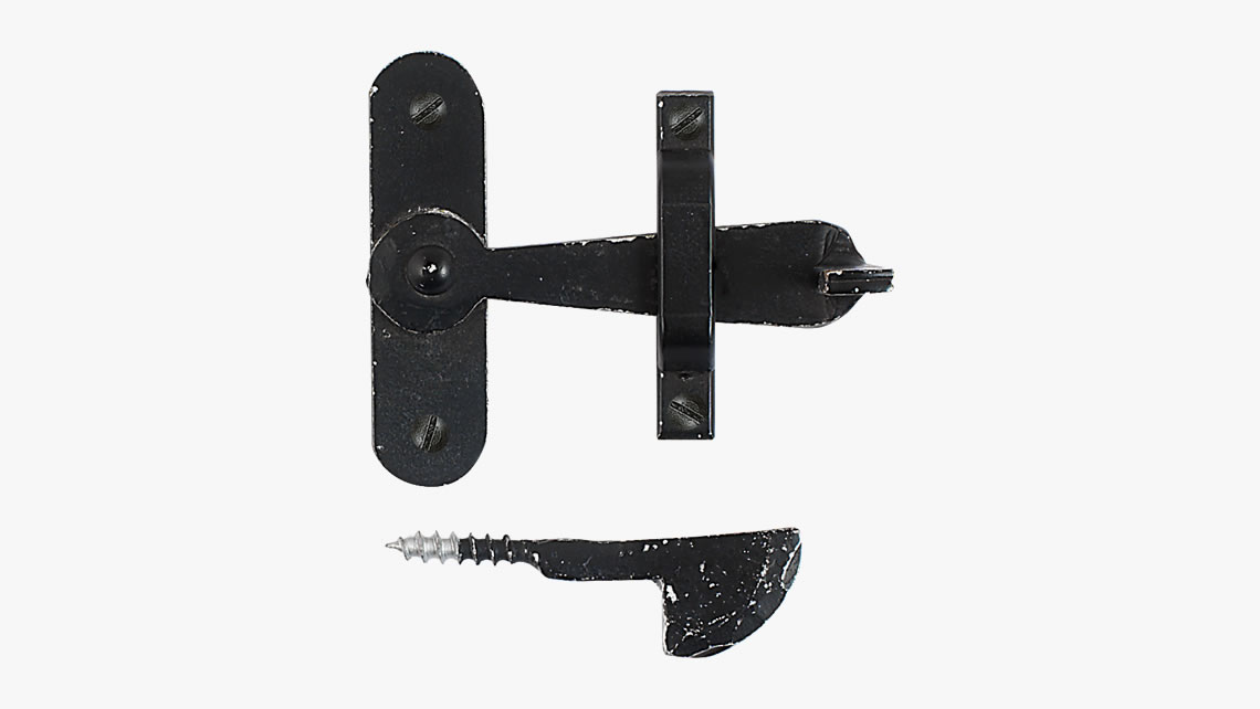 Forged iron thumb latch