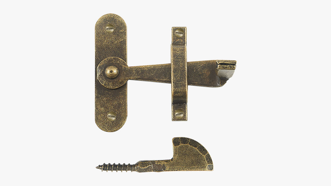 Forged iron thumb latch