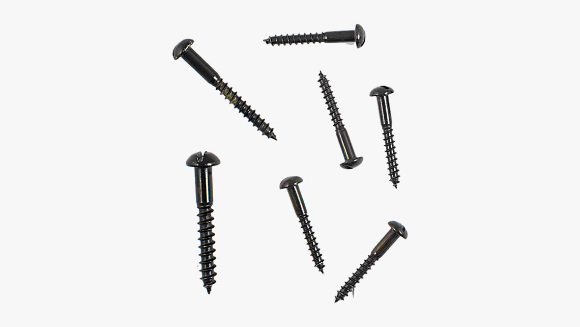 Slotted wood screw