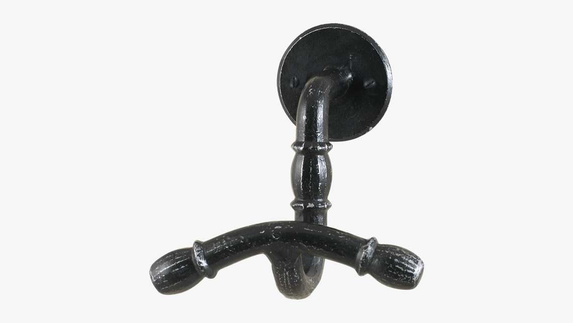 Forged coat hook